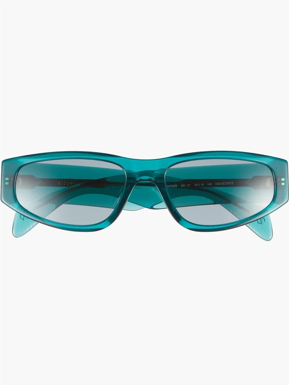 rag & bone 55mm Oval Sunglasses in Teal NWT